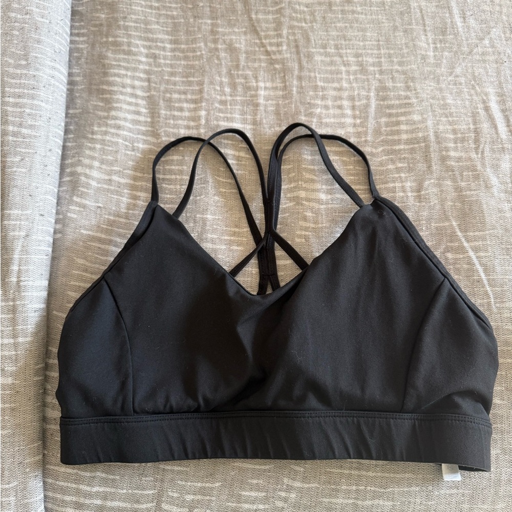 Everyday Black Strappy Sports Bralette